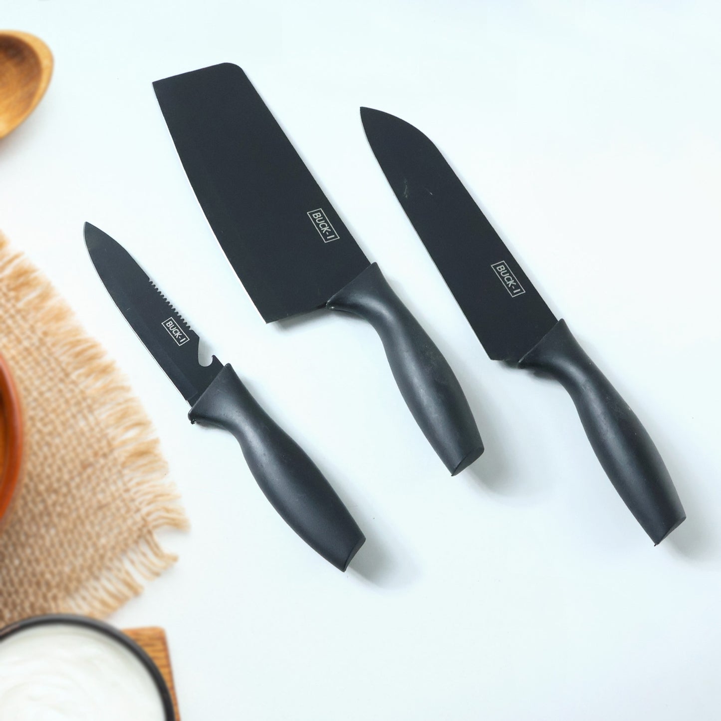 3 In 1 Professional Kitchen Knife Set (1 Set)