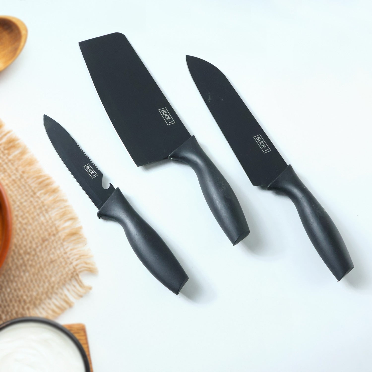 3 In 1 Professional Kitchen Knife Set (1 Set)