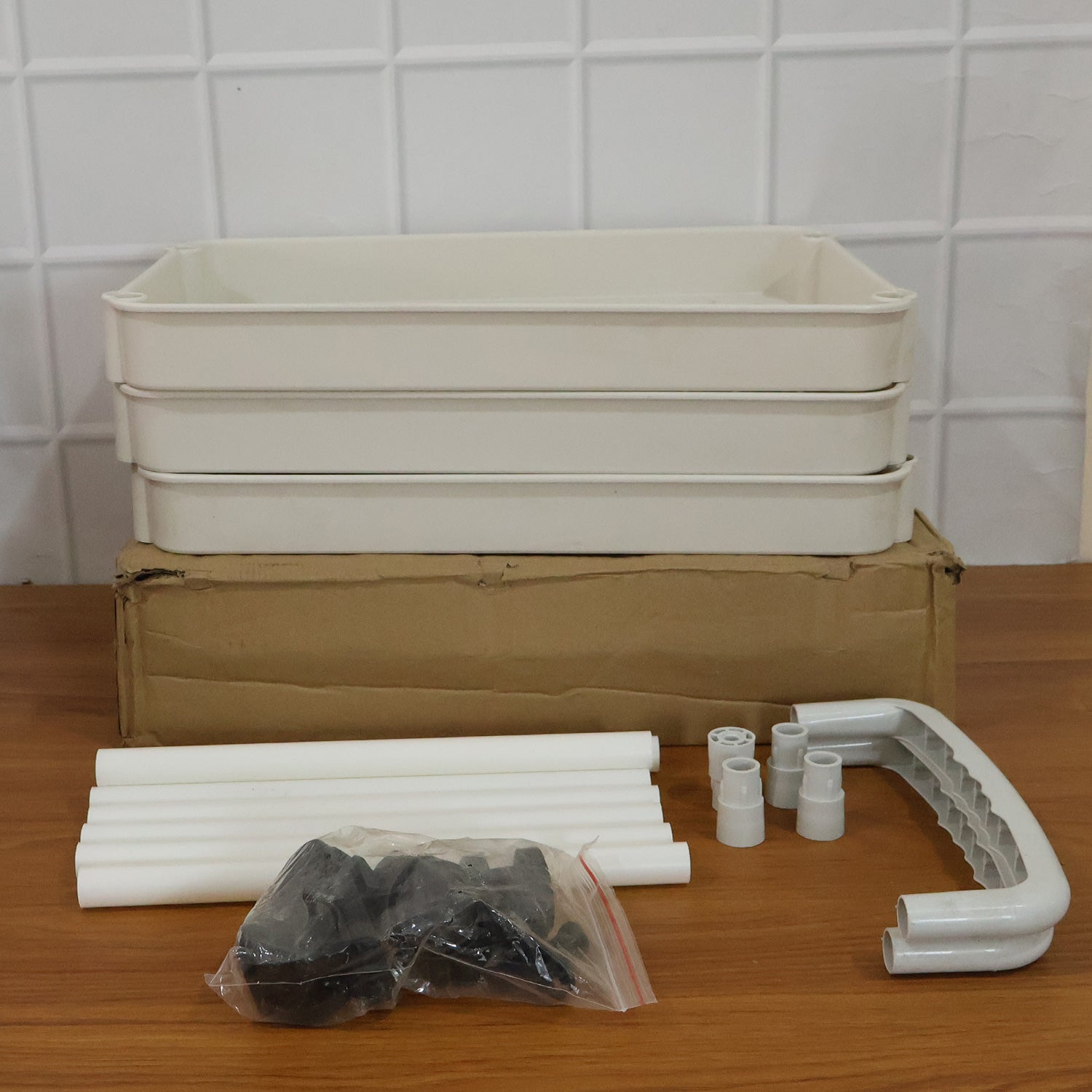 3 Layer Multipurpose Rolling Storage Trolley (1 Pc)