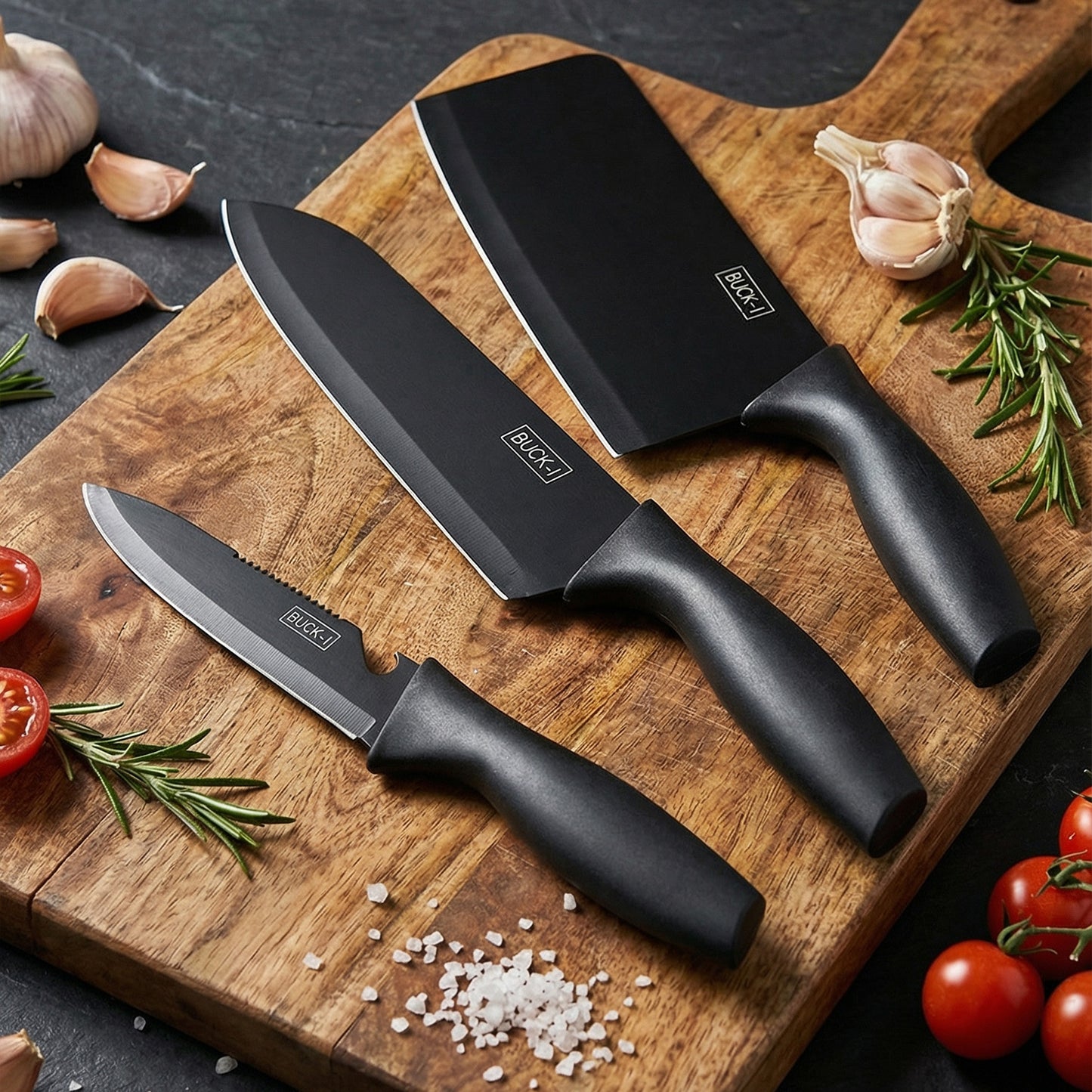 3 In 1 Professional Kitchen Knife Set (1 Set)